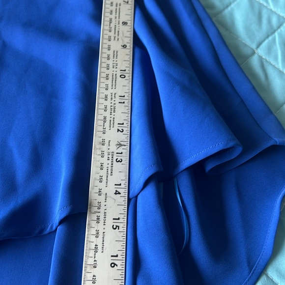 NWOT Trina Turk cobalt Blue cocktail dress flowy flattering beautiful fast ship - Picture 6 of 8